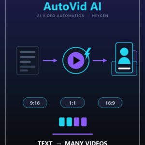 AutoVid AI — ربات تولید انبوه و خودکار ویدیو با HeyGen